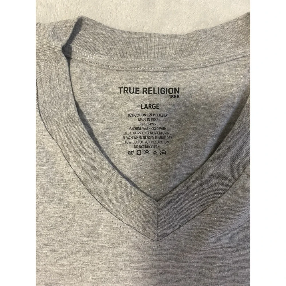 Men's‎ True Religion Size Large Gray Shirt